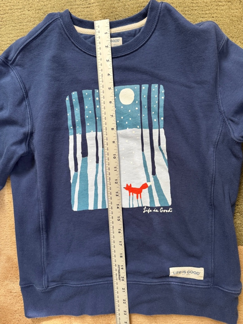 Life Is Good | Simply True Fleece Crew  | in size S - Picture 6 of 8